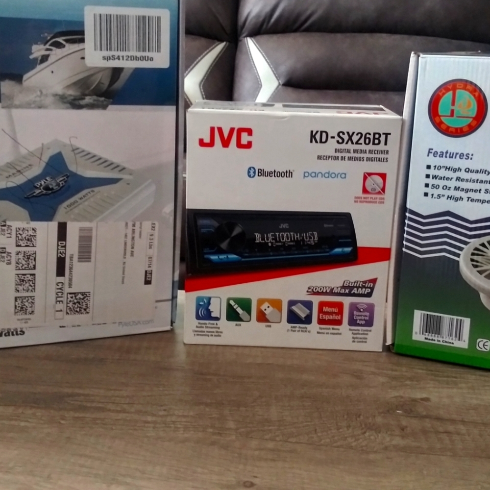 Marine Amplifier, Subwoofer and Bluetooth Stereo